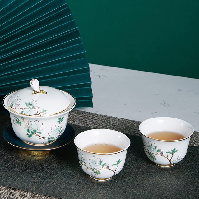 高端功夫茶杯蓋碗